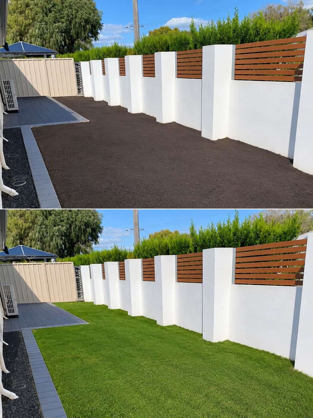 Landscaped garden project, South West WA